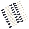 Colour Block 25pc Sponge Brush Set: Artist Tools, Natural Wood & Black, Art Spatulas, 8.9" Length, 25 Pieces - 2 of 3