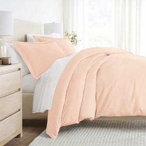 3 Piece Duvet Cover & Shams Set - Soft and Breathable, Double Brushed Microfiber, Wrinkle Free - Becky Cameron - 1 of 4