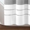 72"x72" Chic Striped Yarn Dyed Eco Friendly Recycled Cotton Shower Curtain Gray - Lush Décor: Bath Accessory, Buttonhole Top - 4 of 4