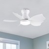 BestParts 30" Kids' Ceiling Fan - Child-Safe, Remote Control, White ABS - 2 of 4