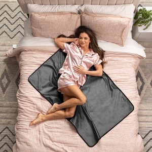 Avana Waterproof Throw Blanket | Protector for People and Pets | Leak Proof Moisture Barrier - Micro-Velvet - 1 of 4