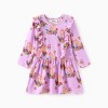 PATPAT Disney Princess Toddler GirlsAriel/Rapunzel 1pc Naia? Floral Ruffled Dress - 3 of 4