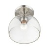Livex Lighting Glendon 1 - Light Semi-Flush Mount in  Brushed Nickel - 4 of 4
