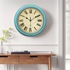 REGALWOVEN Plastic Battery Powered Silent Roman Digital Wall Clock 12 Inches - 2 of 4