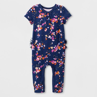 baby girl short sleeve romper