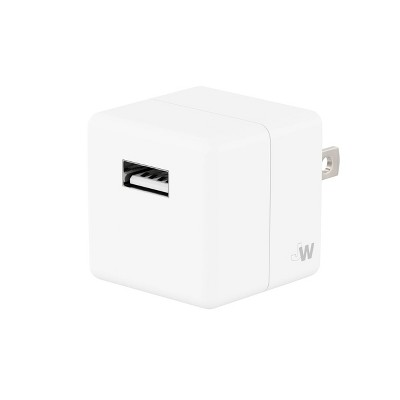 Photo 1 of Just Wireless 1.0A/5W 1-Port USB-A Home Charger - White