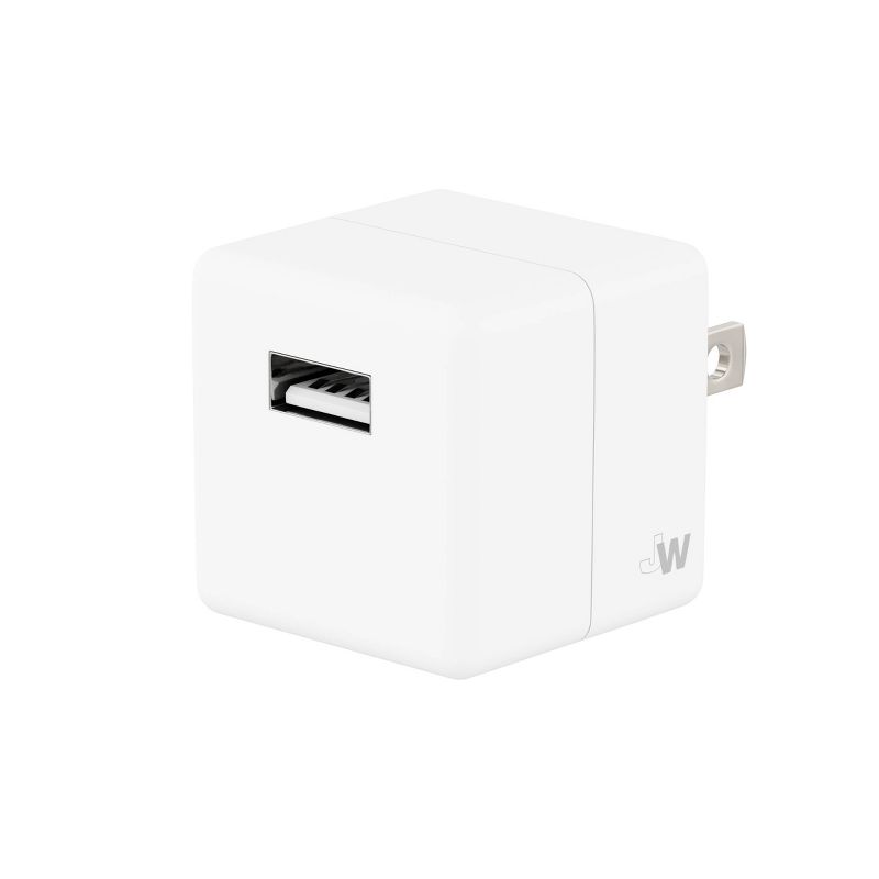 Just Wireless 1.0A/5W 1-Port USB-A Home Charger - White, 1 of 10