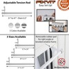 Evideco French Home Goods Adjustable Tension Rod Set, Available in 12"-20", 20"-31", 31"-47", No-Screw Installation Perfect for Café Curtains - 3 of 4