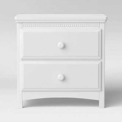 kids white bedside table