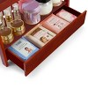 Sorbus 2-Tier Bamboo Counter Organizer with Drawer Bamboo for Vanity, Matcha Station, Bathroom Sink Organizer Countertop, Kitchen & Office Storage - 4 of 4