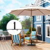Outsunny Square Patio Umbrella Base, 29 lbs Metal Umbrella Stand Base with Adjustable Pads, Patio Umbrella Holder for 1.5"/1.9" Poles - 3 of 4