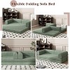 Convertible Corduroy Sleeper Sofa Bed,Folding Mattress Couch with Fixed-Shape Frame, 3 Seater Fold Out King Size Futon, Floor Couch for Living Room - 2 of 4