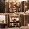 Aheaplus Heavy-duty Garment Rack with Wooden Tower Shelves, Pipe Closet Organizer with 4 Hanging Space - 4 of 4