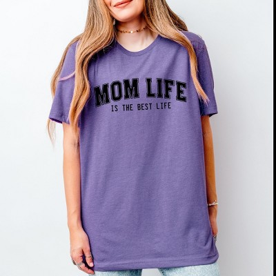 Simply Sage Market Varsity Mom Life Short Sleeve Tee