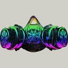 Men's Design By Humans Fluorescent Bomber Mask By Exosam T-Shirt - 2 of 3