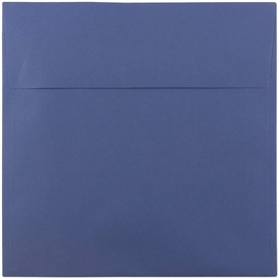 JAM Paper 8.5 x 8.5 Square Invitation Envelopes Presidential Blue 25/Pack 563916919