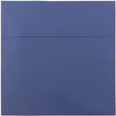 JAM Paper 8.5 x 8.5 Square Invitation Envelopes Presidential Blue 25/Pack 563916919