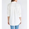Women's Floral Embroidered Button Down Collared Blouse - LOVESTITCH - 2 of 4