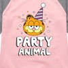 Girls' - Garfield - Party Animal Shirt Tail Raglan Graphic T-shirt - 2 of 4