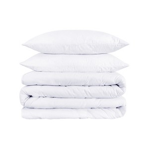 1500 Thread Count Solid Deep Pocket Egyptian Cotton Luxury Duvet Cover Set with Pillow Shams by Blue Nile Mills - 1 of 4