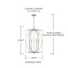Capital Lighting Oran 6 - Light Chandelier in  Antique Silver - 2 of 4