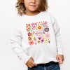 The Juniper Shop Happiness Blooms From Within Toddler Sweatshirt - 5/6T - White - 3 of 4