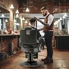 Karl Home Reclining Ergonomic Hydraulic Barber Chair Beauty Spa Styling Equipment in Black with Arms - 2 of 4