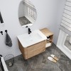 GDFStudio Nibley Wall-Mounted Bathroom Vanity with Ceramic Sink - 2 of 4
