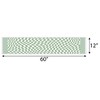 Big Dot of Happiness Sage Green Checkered Party - Petite Paper Table Runner - 12 x 60 inches - 3 of 4