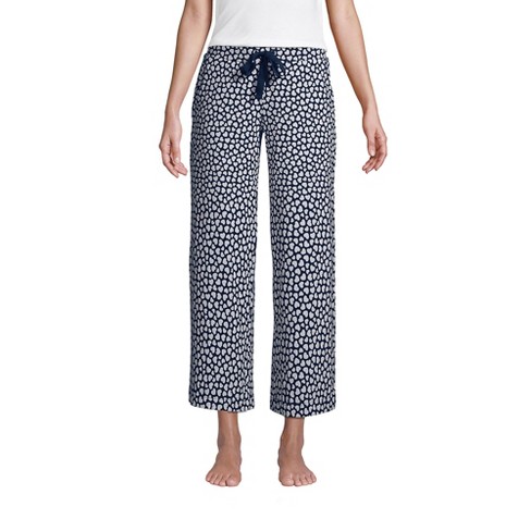 Lands' End Women's Plus Size Print Flannel Pajama Pants - 1x - Evening Blue  Starry Night Cow : Target