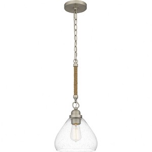Quoizel Lighting Laughlin 1 - Light Pendant in  Brushed Nickel - 1 of 4
