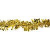 Northlight Snow Blush Wide Cut Tinsel Commercial Christmas Garland - 50' x 3" - Gold - Unlit - 3 of 4