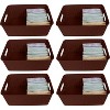 YBM Home Plastic Rattan Storage Box Basket Organizer for Bathroom, Pack of 6 - 3 of 4