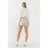 Women's Shiny Leather Short - Grey Lab - 2 of 4