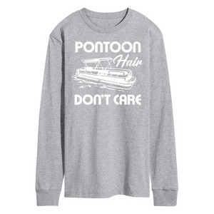 Men's - Instant Message - Pontoon Hair Don't Care Long Sleeve Graphic T-Shirt - 1 of 4