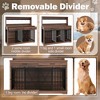 YOOCOZZ 55.1" Heavy Duty Dog Crate with Storage Drawers and Shelves - Brown - 2 of 4
