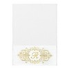 Linum Home Textiles 100% Turkish Cotton MONICA Gold Thread 3PC Embellished Towel Set - 2 of 4