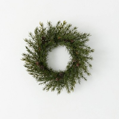 Sullivans Artificial Christmas Cedar Pinecone Accent Ring  Green  Indoor Christmas DÃƒÂ©cor