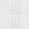 Fruit of the Loom Women's Cushioned 6pk Crew Athletic Socks - Black 4-10