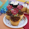 Rider University Broncs Logo Heart Love Cupcake Picks Toppers Decoration Set of 6 - 4 of 4