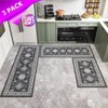 Boersma Kitchen Rugs and Runner Sets of 3, Kitchen Floor Mat Carpet, Washable Non Slip Kitchen Runner Rug, Hallway Doormat for Holiday Home Decor - 3 of 4