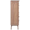 vidaXL Highboard 23.6"x11.8"x39.4" Solid Teak Wood - 3 of 4