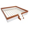 Whisen Twin Size Upholstered Floor Bed & Daybed with Fence and Two-Tier Staircase - 4 of 4