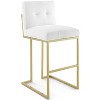 Modway Privy Gold Stainless Steel Performance Velvet Bar Stool Set of 2 - 2 of 4