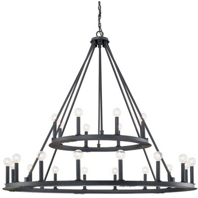 Capital Lighting Pearson 24 - Light Chandelier in  Black Iron