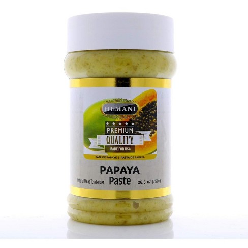 HEMANI Fresh Raw Green Papaya Paste 26.5 OZ (750g) - Natural Meat Tenderizer for Cooking & Marinade | PREMIUM QUALITY - image 1 of 4