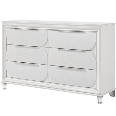 Tarian Pearl White Finish Dresser