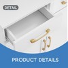 Leovsnove 70-Inch Bathroom Storage Cabinet with Three-Layer Open Shelf, Wooden Pantry with Adjustable Shelf and 2 Drawers - 4 of 4
