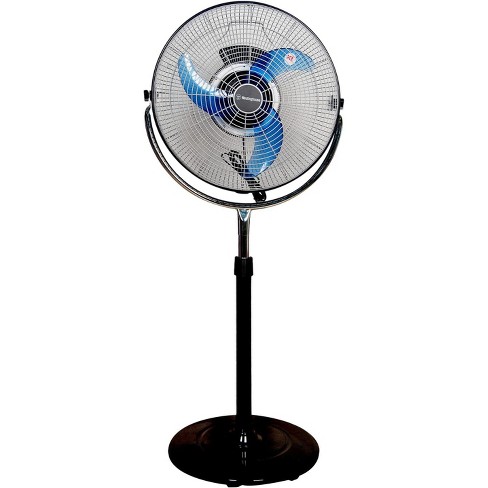 3-Speed 60-Watt 16-In. Dual-Blade Oscillating Stand Fan with Remote, 1 - QFC