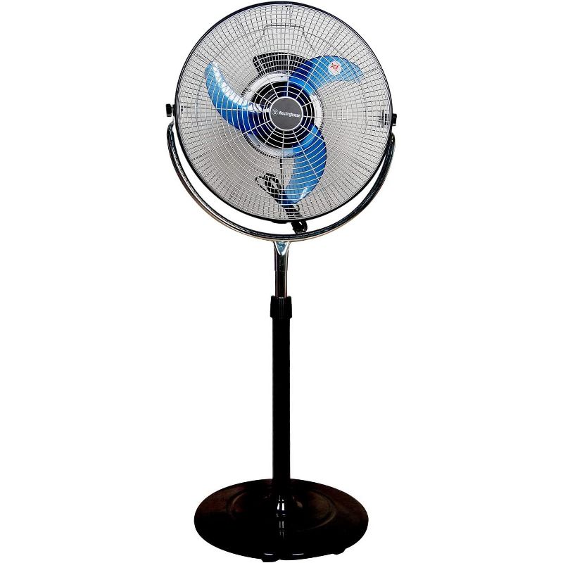 Westinghouse Oscillating Pedestal Fan  Powerful Commercial Grade 16inch 2-in-1 Fan, 360 Internal Oscillation Function, Turbo Power, and Three-Speeds, 1 of 7